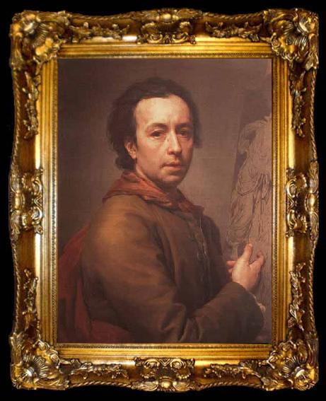 framed  Anton Raphael Mengs Self-portrait, ta009-2